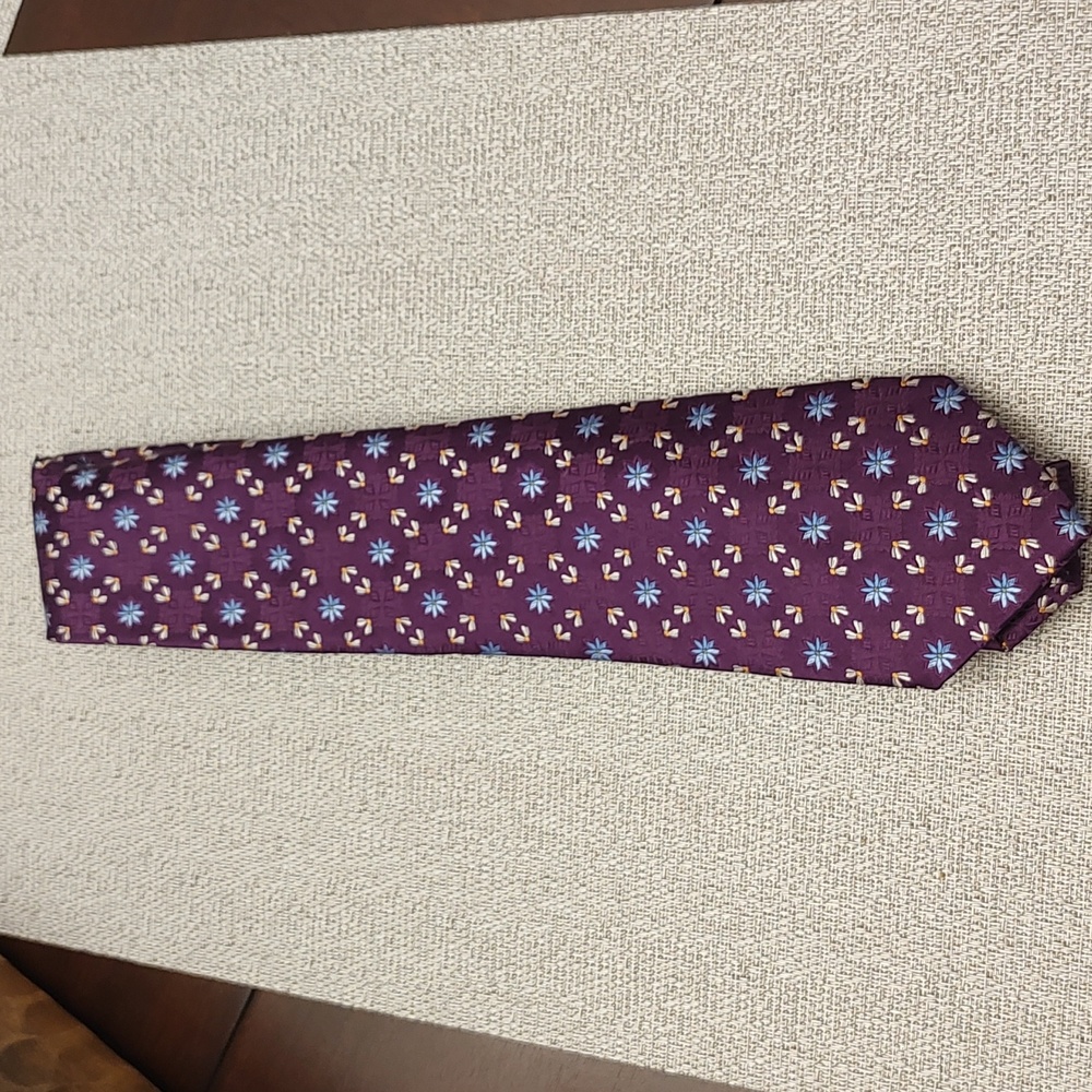 Jos. A Bank purple silk tie
